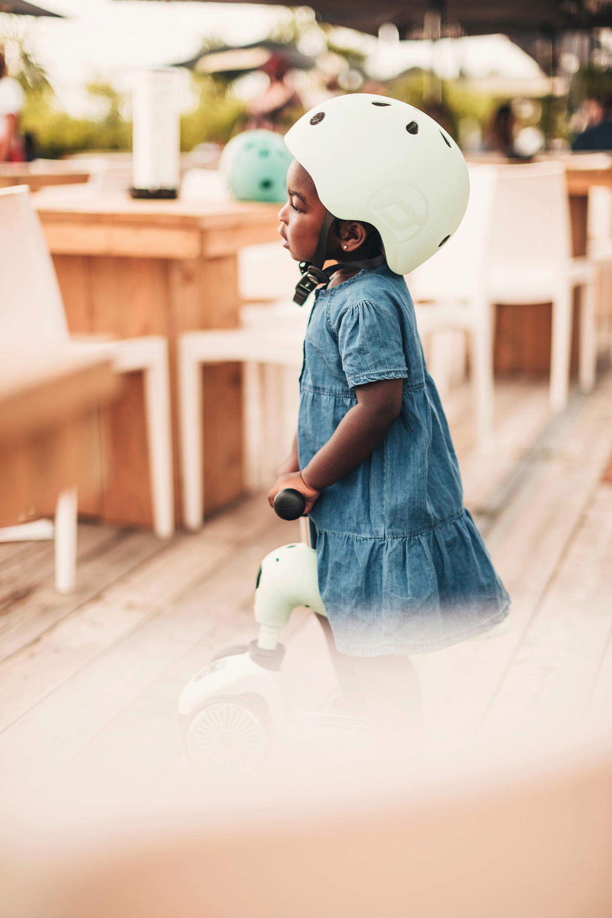 KINDERHELM S-M  - Grün, Trend, Kunststoff/Textil (S-Mnull) - Scoot and Ride