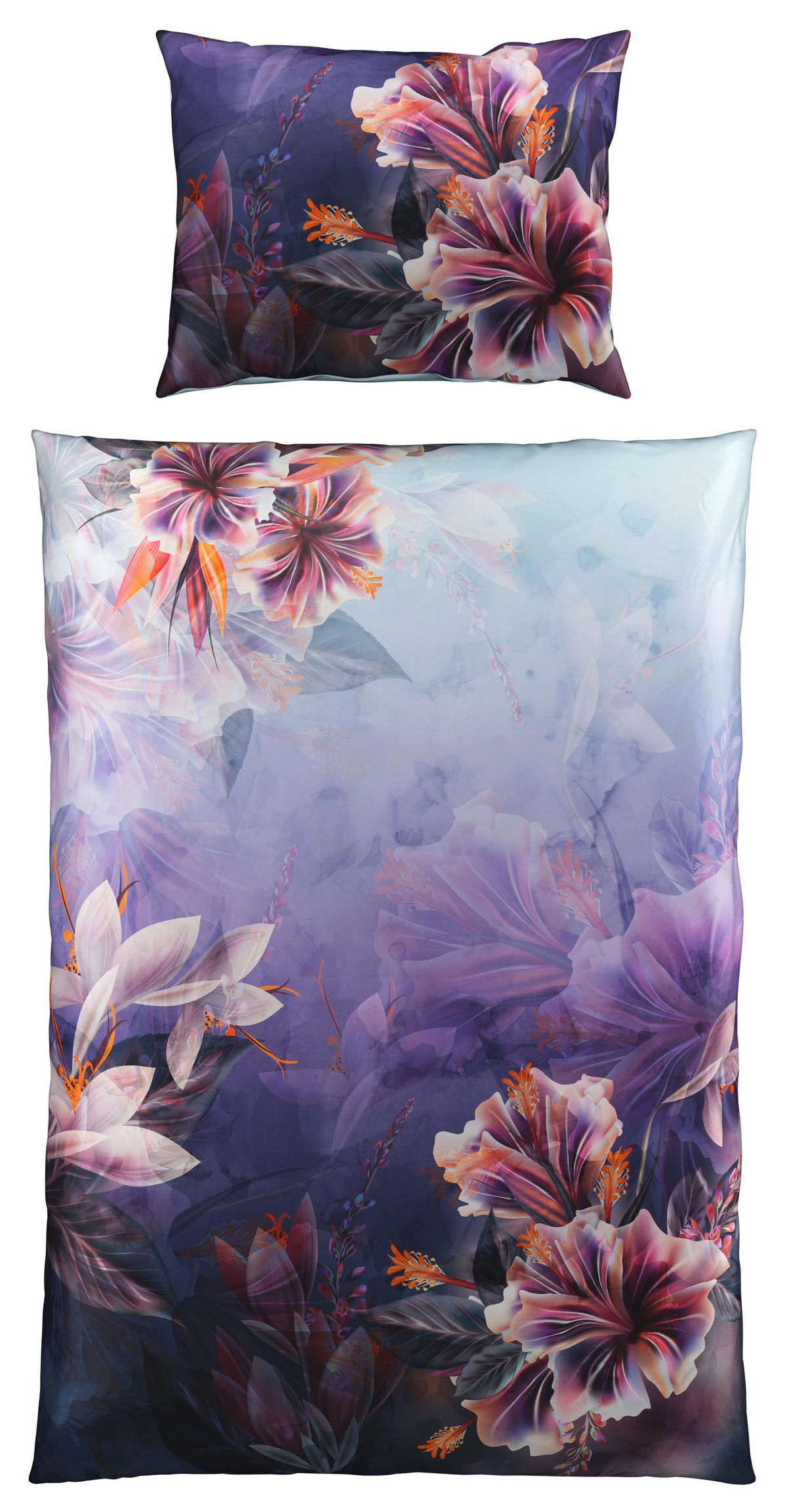 POVLEČENÍ, satén, fialová, 140/200 cm - fialová, Konvenční, textil (140/200cm) - Esposa