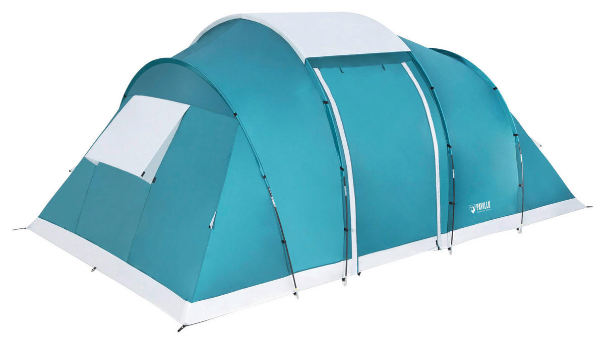 ZELT PAVILLO 68094 - Weiß/Hellblau, KONVENTIONELL, Glas/Kunststoff (490/280/200cm) - Bestway