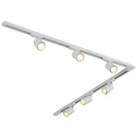 SCHIENENSYSTEM - Chromfarben/Weiß, Trend, Kunststoff/Metall (110/104/14cm) - Novel