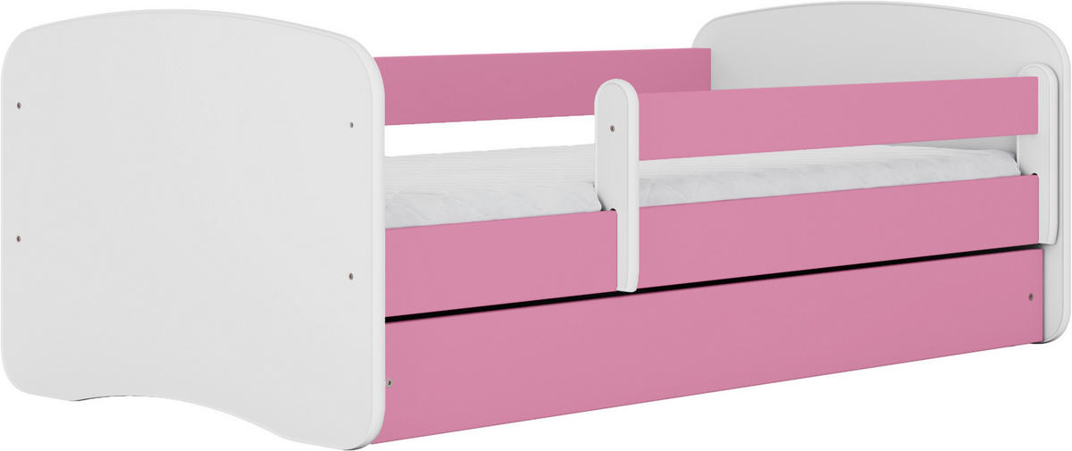 KINDER-/JUNIORBETT - Pink/Birkefarben, MODERN, Holz/Holzwerkstoff (80/160cm) - MID.YOU