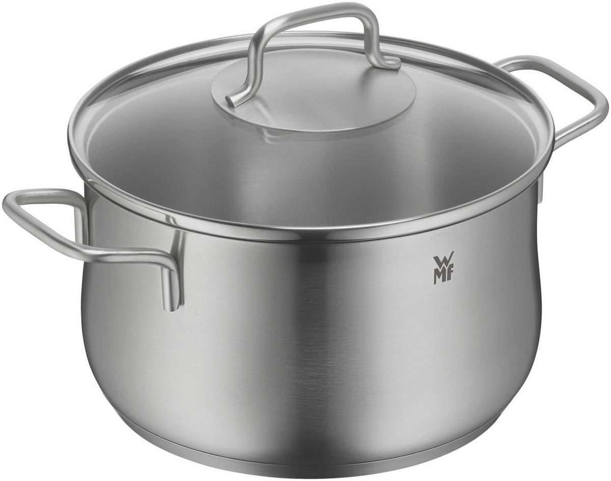 KOCHTOPFSET Brillant 4-teilig  - Edelstahlfarben, Basics, Glas/Metall - WMF