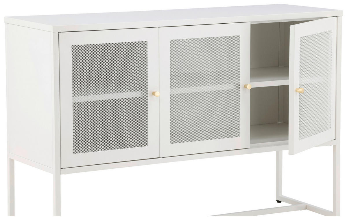 SIDEBOARD  in 120/80/40 cm  - Weiß, Design, Metall (120/80/40cm) - Livetastic