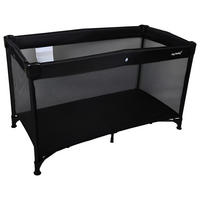 REISEBETT   - Schwarz, Basics, Kunststoff/Textil (120/60/74cm) - My Baby Lou