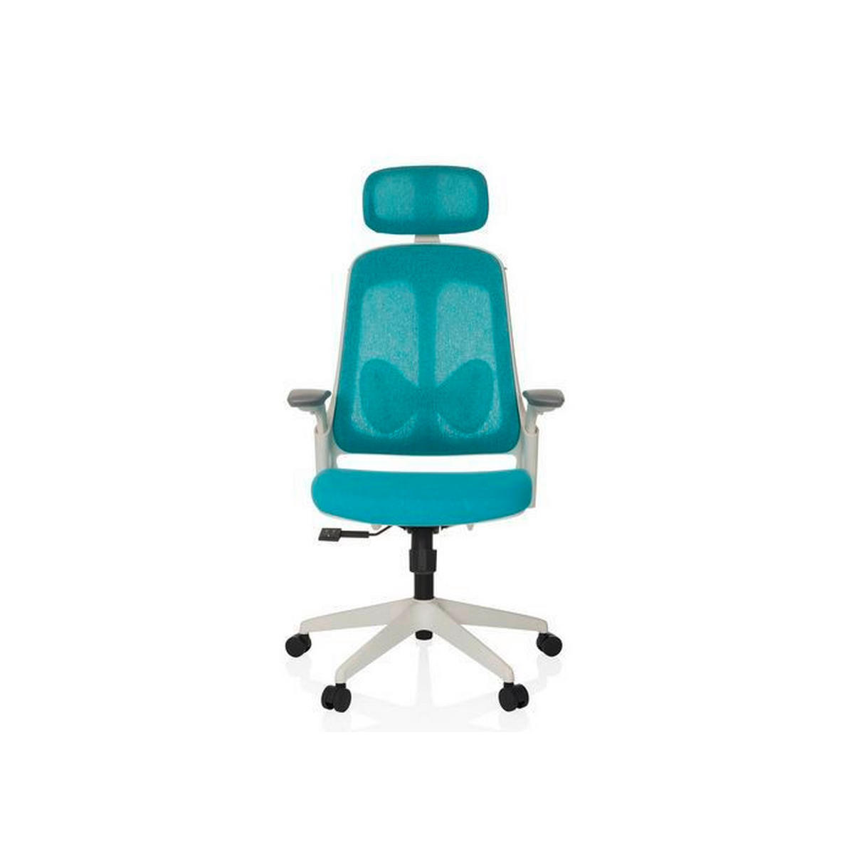 VRTLJIVI STOL tekstil modra  - modra/siva, Moderno, umetna masa/tekstil (66/115-131/66cm) - MID.YOU