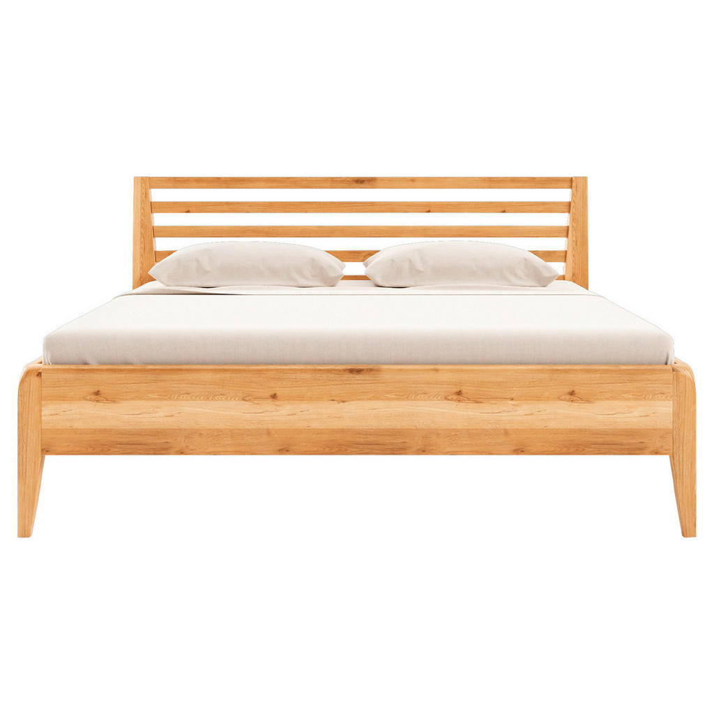 Thumbnail - Mid.you Bett, Natur, Kernbuche, Holz, Kernbuche, vollmassiv, 140x200 cm, FSC 100%, Lattenrosthöhe individuell einstellba...