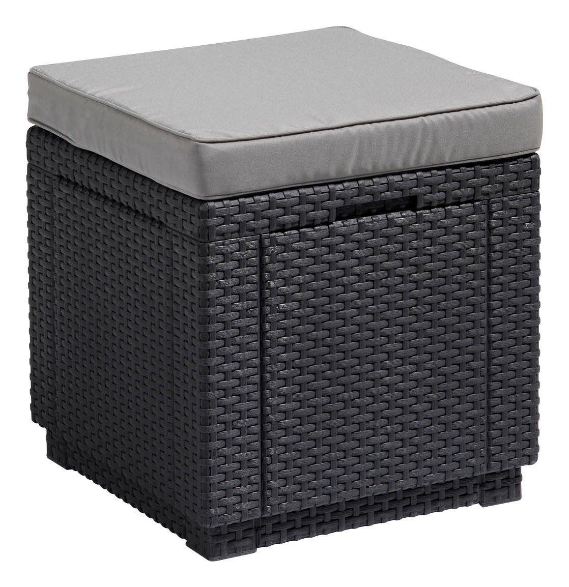 GARTENHOCKER in  - Graphitfarben/Grau, Design, Kunststoff/Textil (42/39/42cm) - Keter
