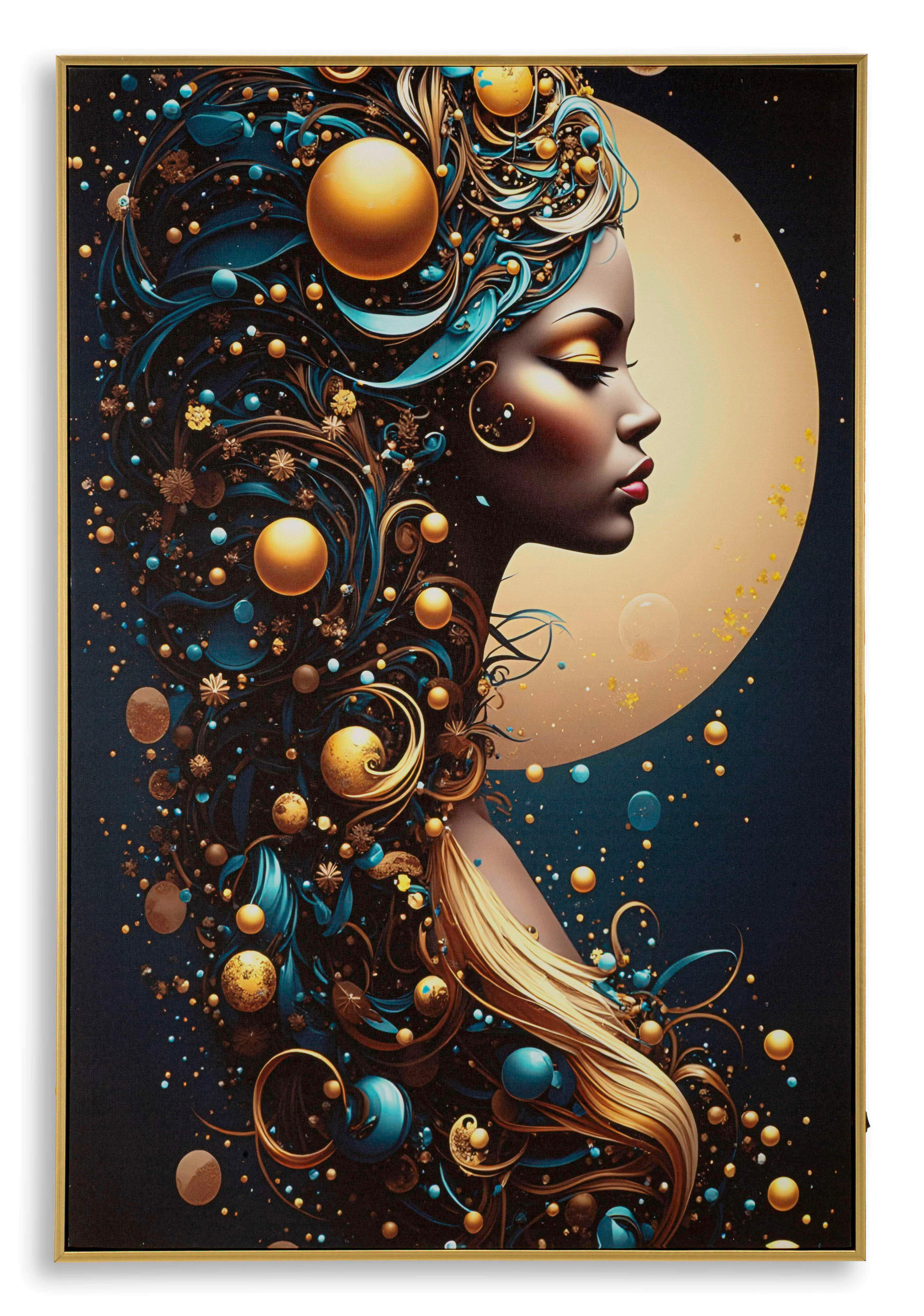 LEINWANDBILD  - Goldfarben, Basics, Holz/Kunststoff (60/90/3.5cm)