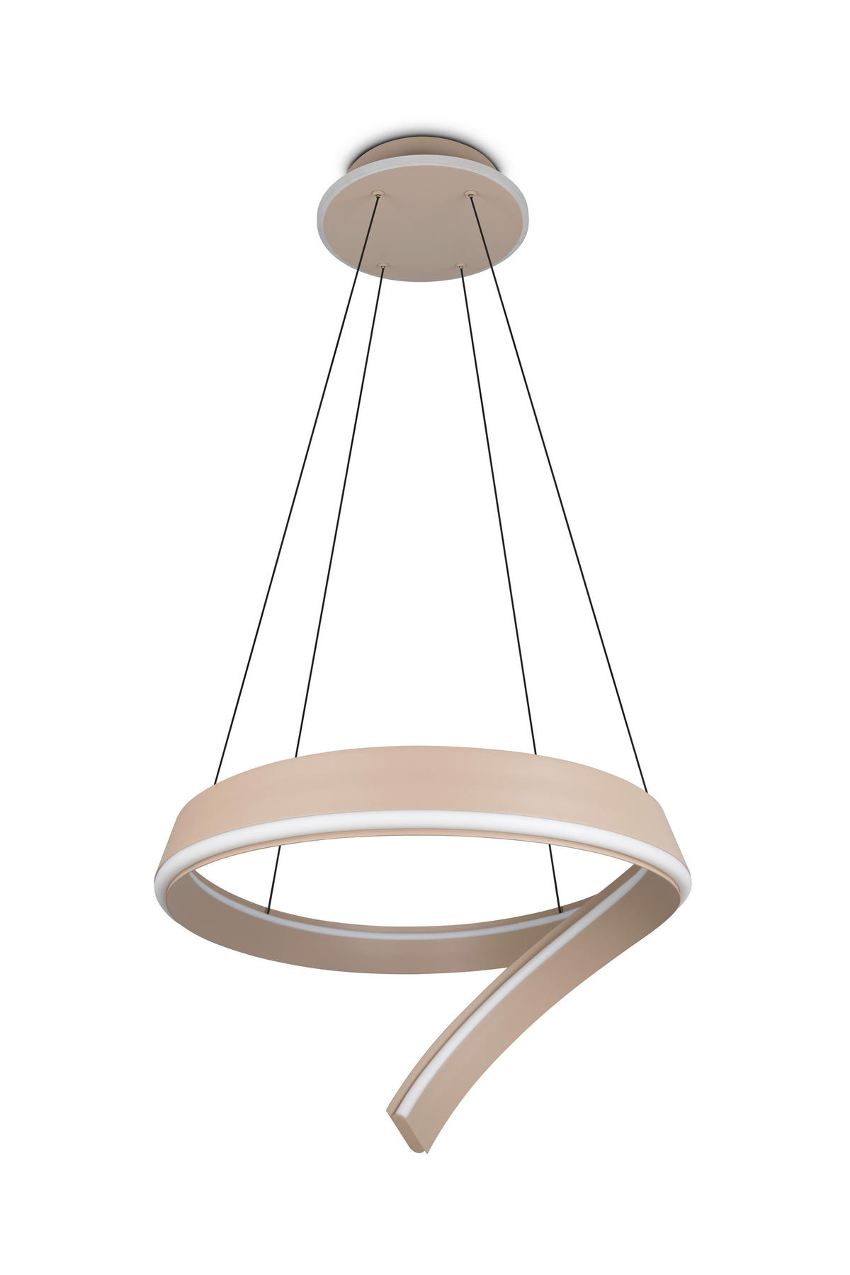 LED-HÄNGELEUCHTE CIRONDA 81/200/55 cm  - Beige, Design, Metall (81/200/55cm) - Cinque