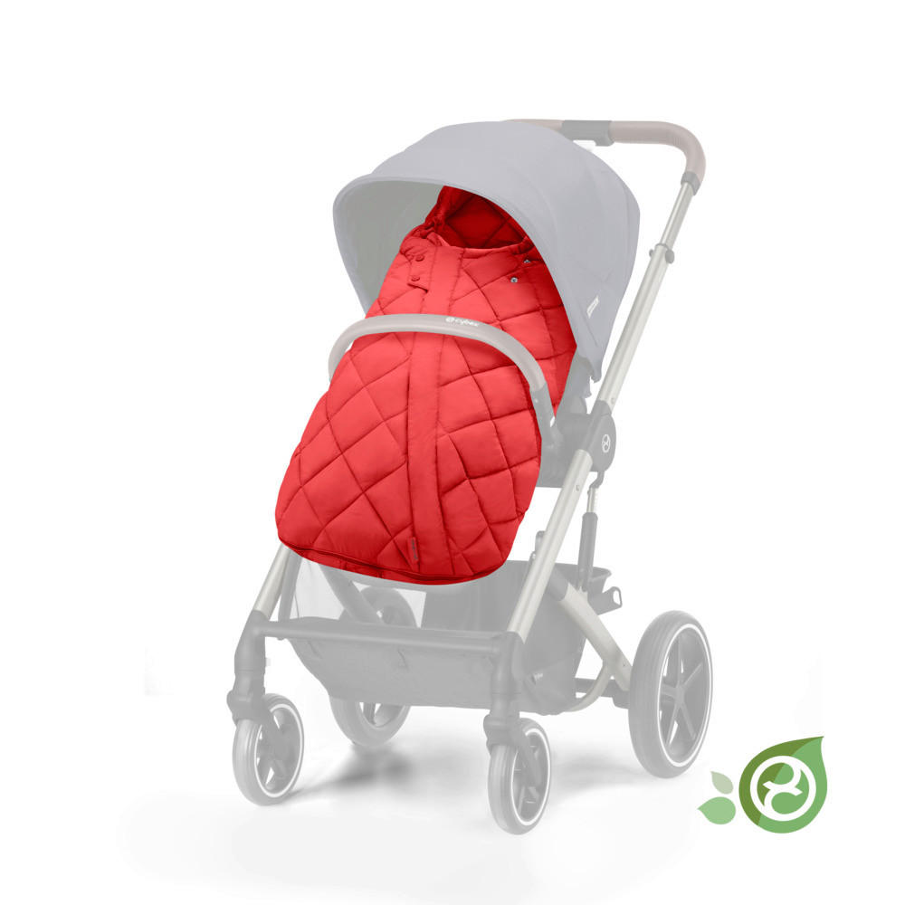 FUßSACK Snogga 2  - Rot, Basics, Textil (90/50/20cm) - cybex GOLD