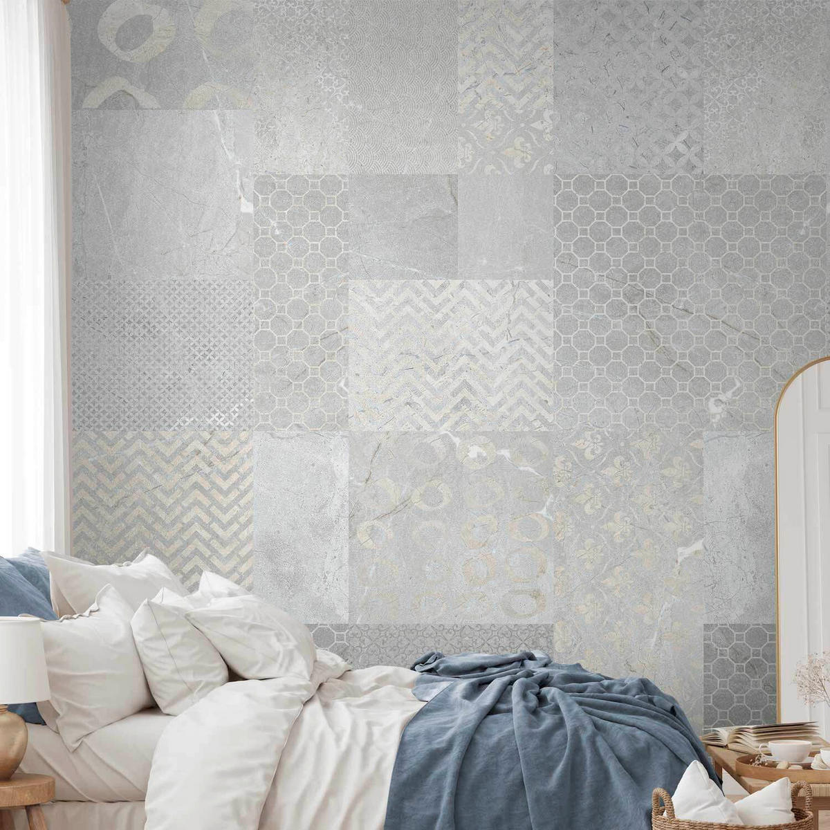 FOTOTAPETE  - Beige/Grau, LIFESTYLE, Textil (400/280cm) - artgeist