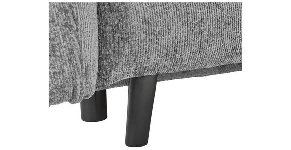 SCHLAFSOFA Chenille Hellgrau  - Hellgrau/Schwarz, KONVENTIONELL, Holz/Textil (238/99/108cm) - Carryhome