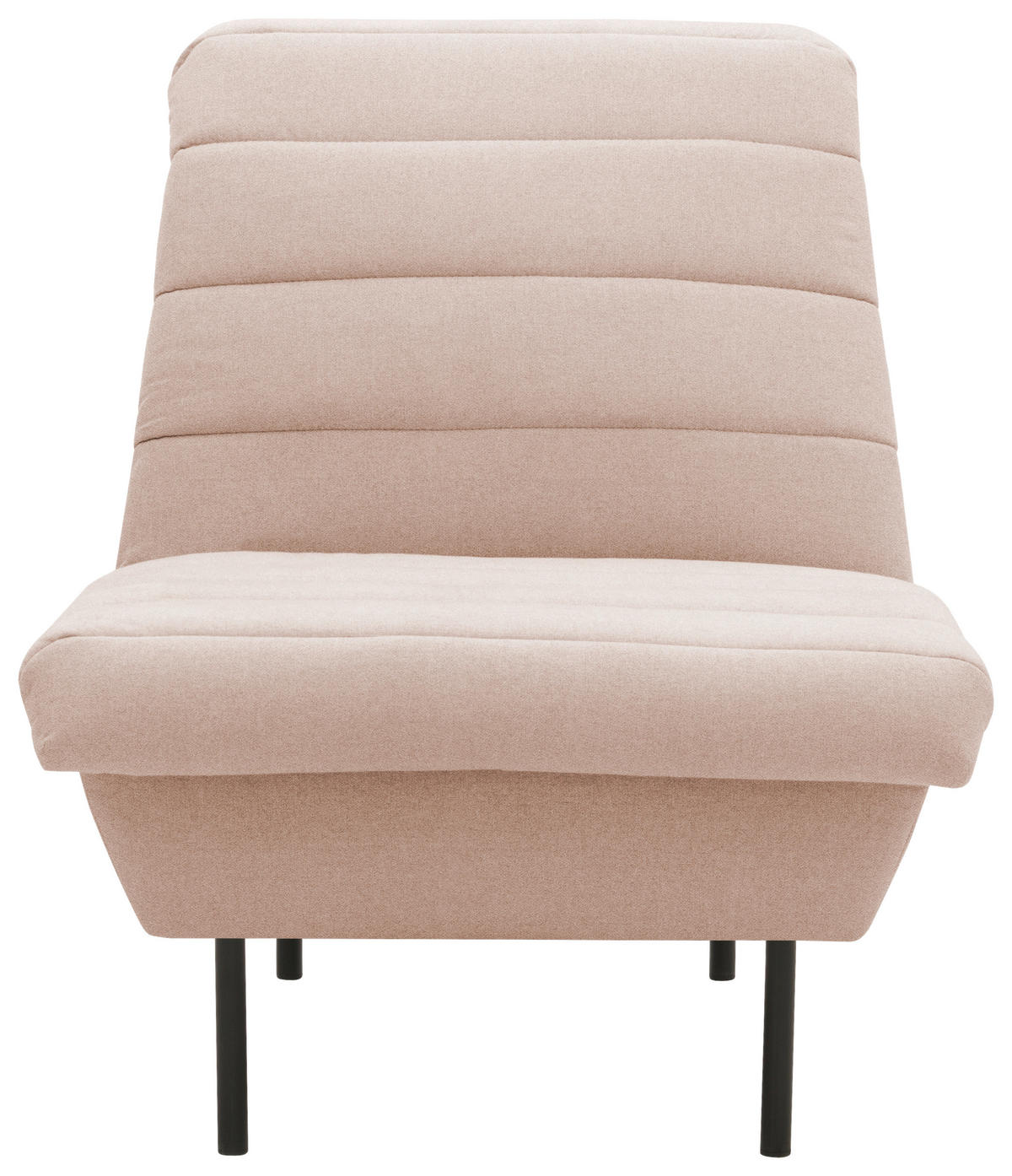 SESSEL in Flachgewebe Creme  - Creme/Schwarz, Design, Textil/Metall (72/92/103cm) - LOOKS by W.Joop