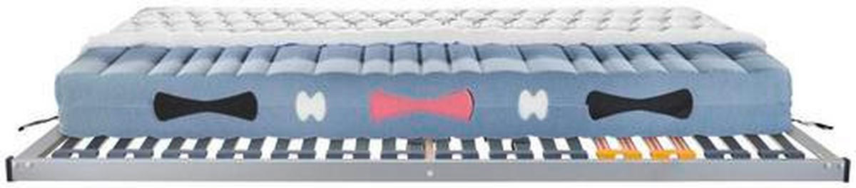 MATRATZENSET 100/220 cm  - Silberfarben, Basics, Holz (100/220cm) - Sleeptex