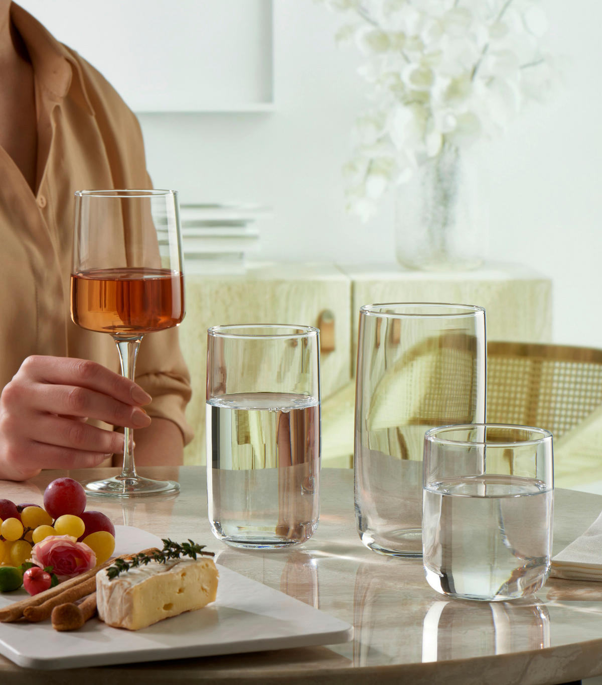 GLÄSERSET Iconic  6-teilig  - Transparent, Trend, Glas (330ml) - Mäser
