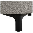 3-SITZER-SOFA  in Chenille Grau  - Schwarz/Grau, KONVENTIONELL, Textil/Metall (228/84/99cm) - Carryhome
