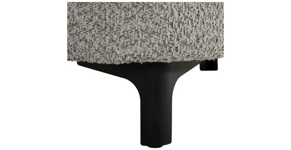 3-SITZER-SOFA  in Chenille Grau  - Schwarz/Grau, KONVENTIONELL, Textil/Metall (228/84/99cm) - Carryhome