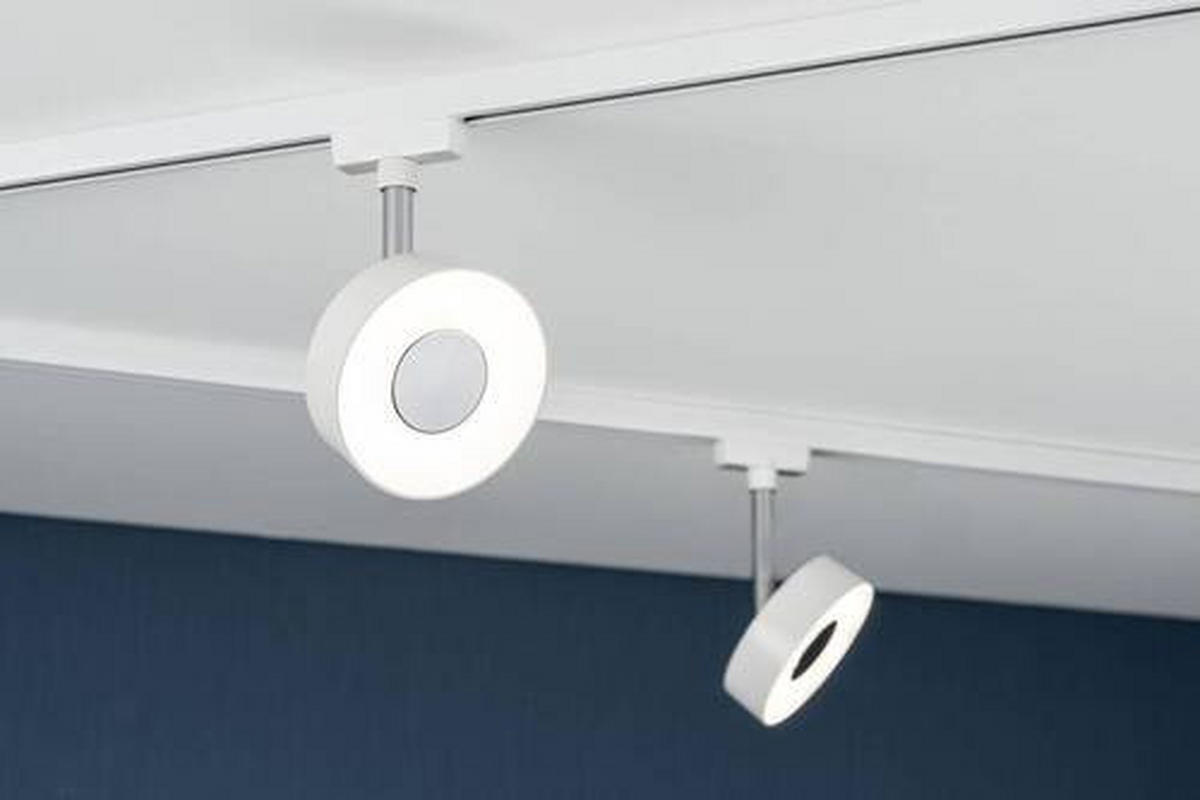 SCHIENENSYSTEM-STRAHLER - Weiß, Basics, Kunststoff/Metall (10/13,5cm) - Paulmann