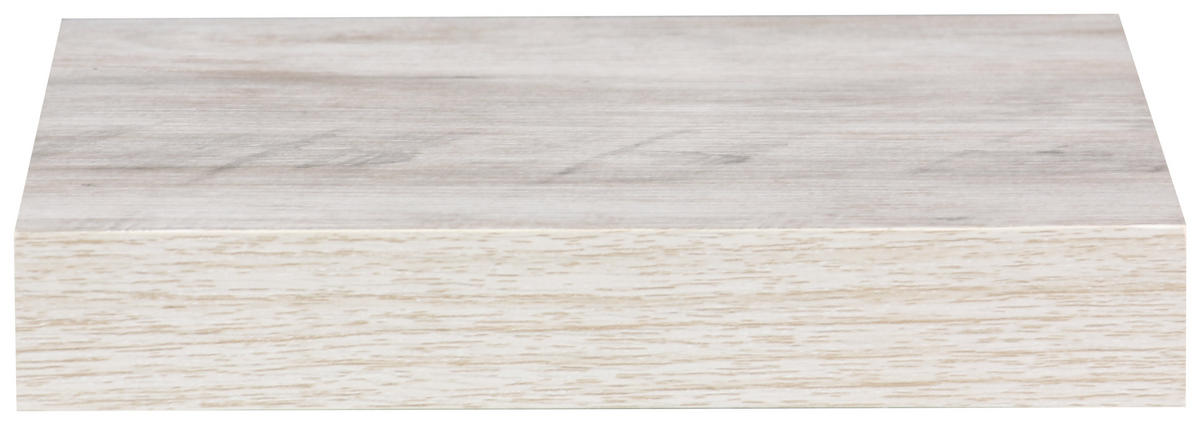 WANDBOARD Weiß, Eichefarben  - Eichefarben/Weiß, Design, Holzwerkstoff (23,5/3,8/23,5cm) - Carryhome