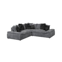 ECKSOFA Anthrazit  - Anthrazit/Schwarz, Trend, Textil (278/278cm) - MID.YOU
