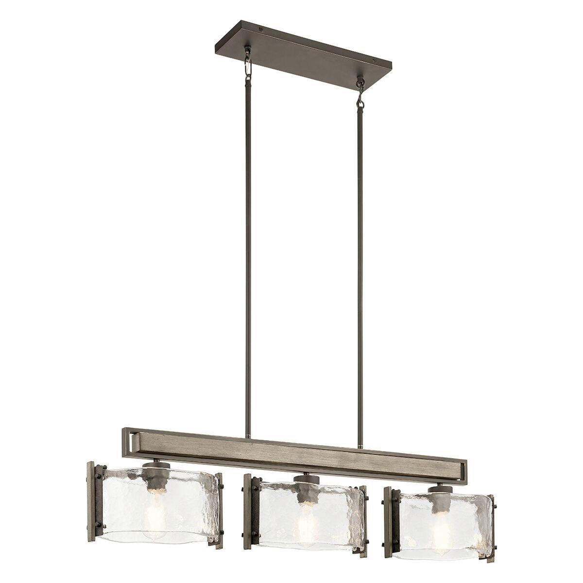 KRONLEUCHTER Kichler 24,8/106,1/20,3 cm  - Bronzefarben, Design, Glas/Metall (24,8/106,1/20,3cm) - Elstead Lighting