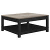 COUCHTISCH Carver 90/90/44 cm quadratisch Schwarz  - Schwarz, Design, Holzwerkstoff/Metall (90/90/44cm) - MID.YOU