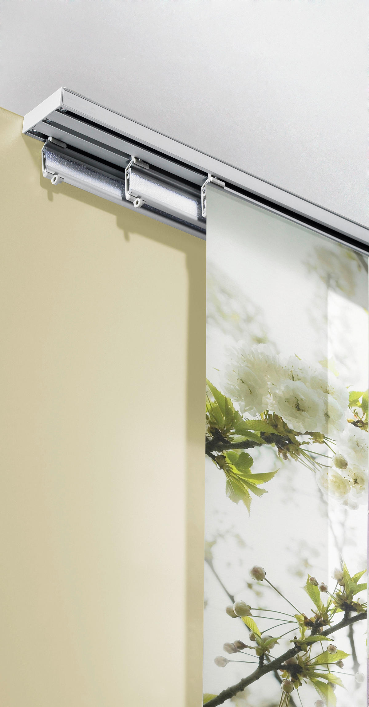 FLÄCHENVORHANGSCHIENE  160 cm  - Weiß, Design, Metall (160cm) - Homeware