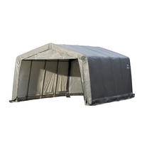 ZELTGARAGE - Grau, Basics, Kunststoff (370/260/490cm)