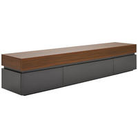 NÍZKÁ KOMODA, šedá, barvy vlašských ořechů, 200/38/40 cm - šedá/barvy vlašských ořechů, Lifestyle, kompozitní dřevo (200/38/40cm) - MID.YOU