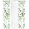 FLÄCHENVORHANG  3 Stück  blickdicht  60/260 cm   - Weiß/Grün, Natur, Textil (60/260cm)