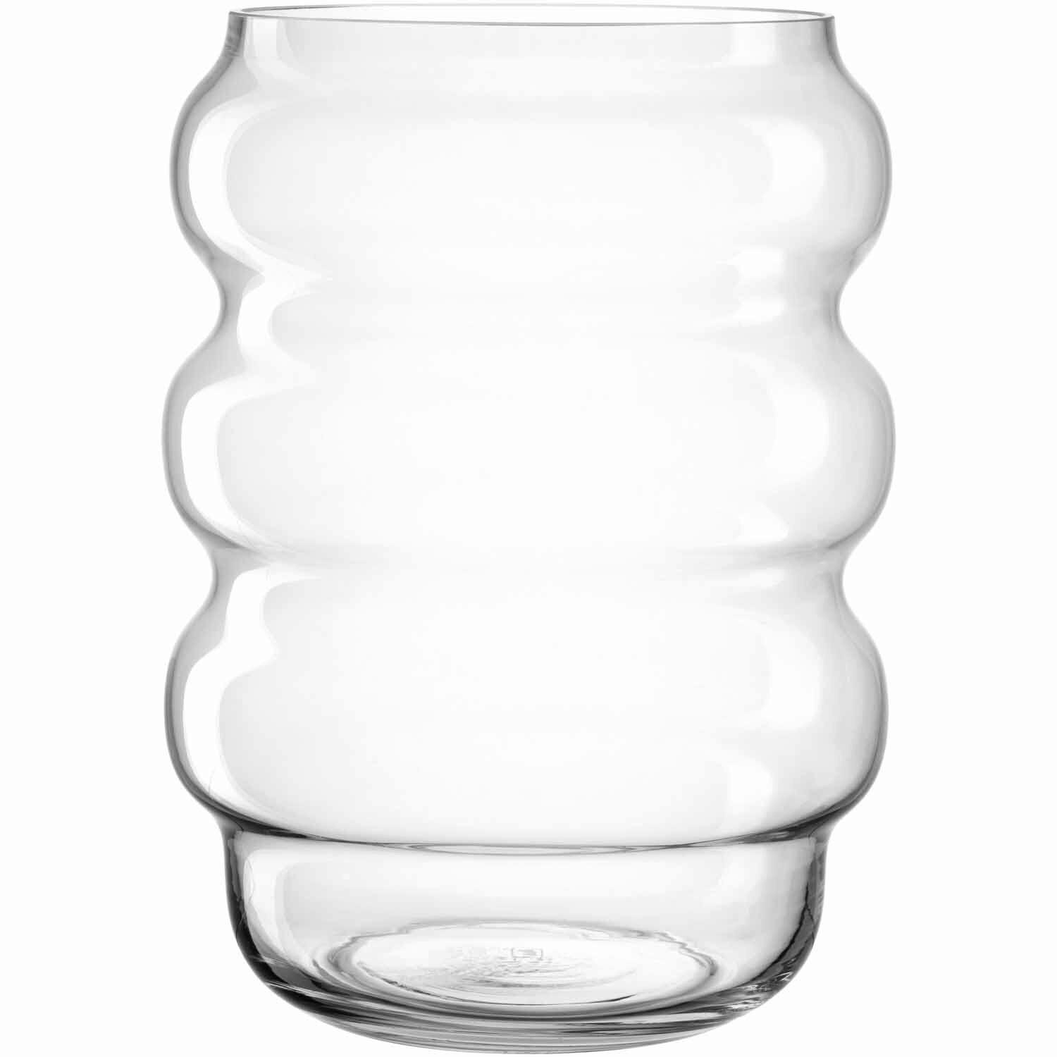 MÉCSESTARTÓ - átlátszó, Design, Üveg (23/32/23cm) - Leonardo