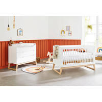 BABYZIMMER BRIDGE  - Eschefarben/Weiß, Design, Holz/Holzwerkstoff - Pinolino