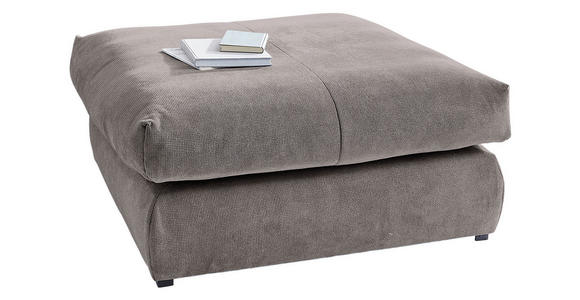 HOCKER in Textil Braun  - Schwarz/Braun, Design, Kunststoff/Textil (110/50/110cm) - Carryhome