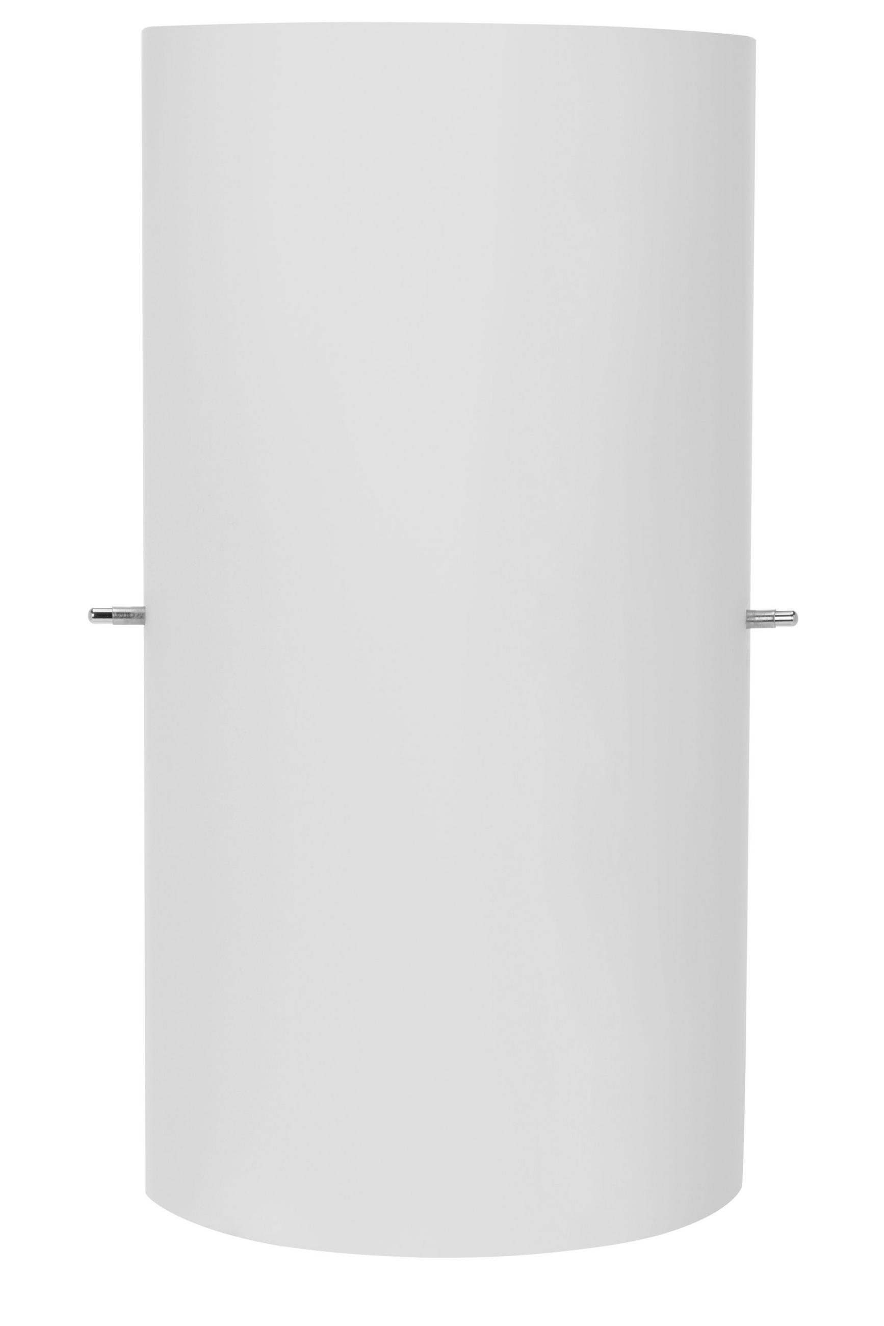 NÁSTENNÉ SVIETIDLO, 15/7,5/28 cm - opálová, Konventionell, kov/sklo (15/7,5/28cm) - Novel