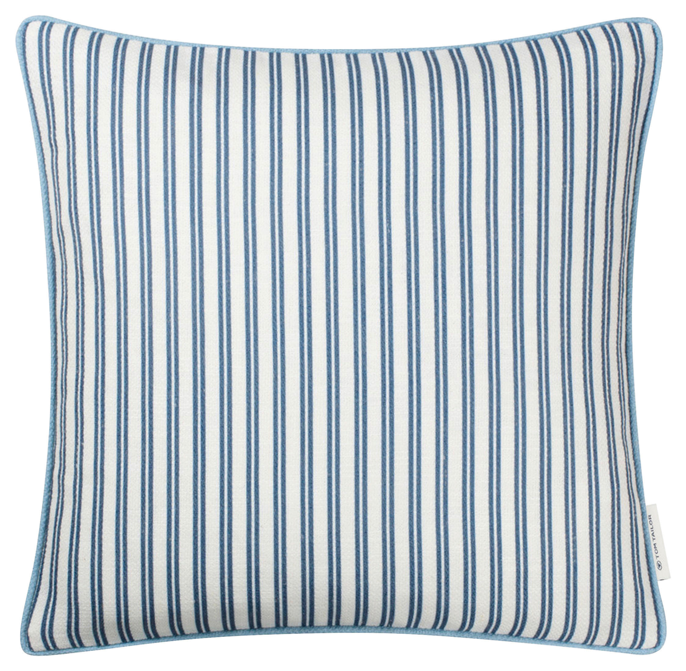 KISSENHÜLLE Little Stripes 45/45 cm  - Blau/Beige, KONVENTIONELL, Textil (45/45cm) - Tom Tailor