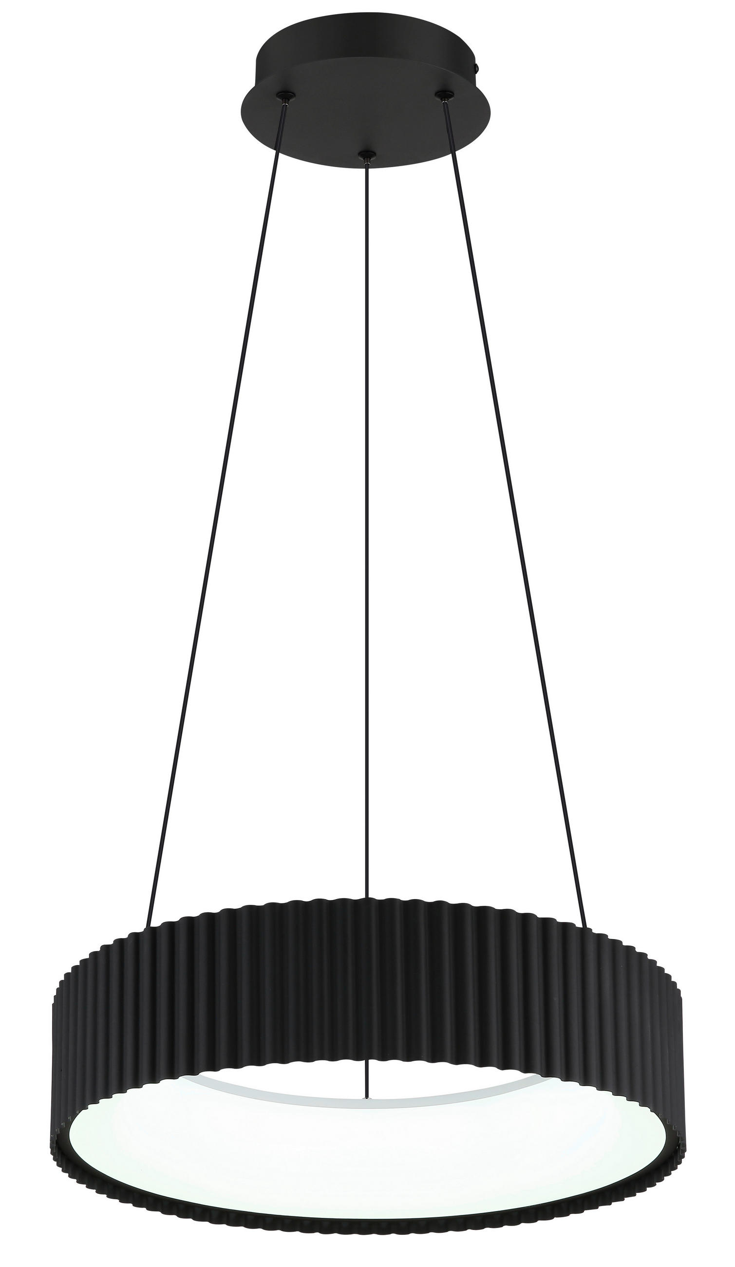 HÄNGELEUCHTE 46/120 cm  - Schwarz, Trend, Kunststoff/Metall (46/120cm) - Collett's Monde