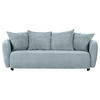 SCHLAFSOFA  in Flachgewebe Blau  - Blau/Schwarz, KONVENTIONELL, Kunststoff/Textil (250/74/108cm) - Carryhome