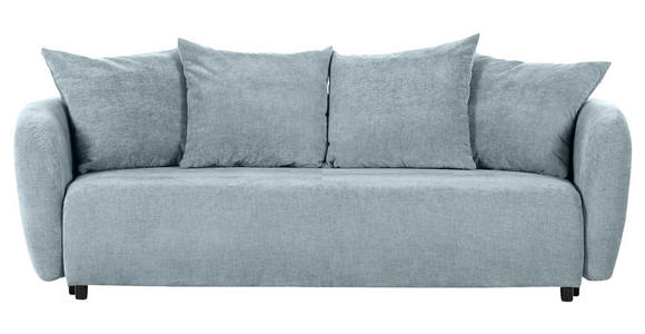 SCHLAFSOFA  in Flachgewebe Blau  - Blau/Schwarz, KONVENTIONELL, Kunststoff/Textil (250/74/108cm) - Carryhome