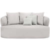 2-SITZER-SOFA in Bouclé Altrosa  - Sandfarben/Schwarz, MODERN, Kunststoff/Textil (177/86/105cm) - Hom`in