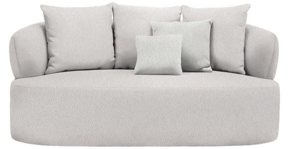 2-SITZER-SOFA in Bouclé Altrosa  - Sandfarben/Schwarz, MODERN, Kunststoff/Textil (177/86/105cm) - Hom`in