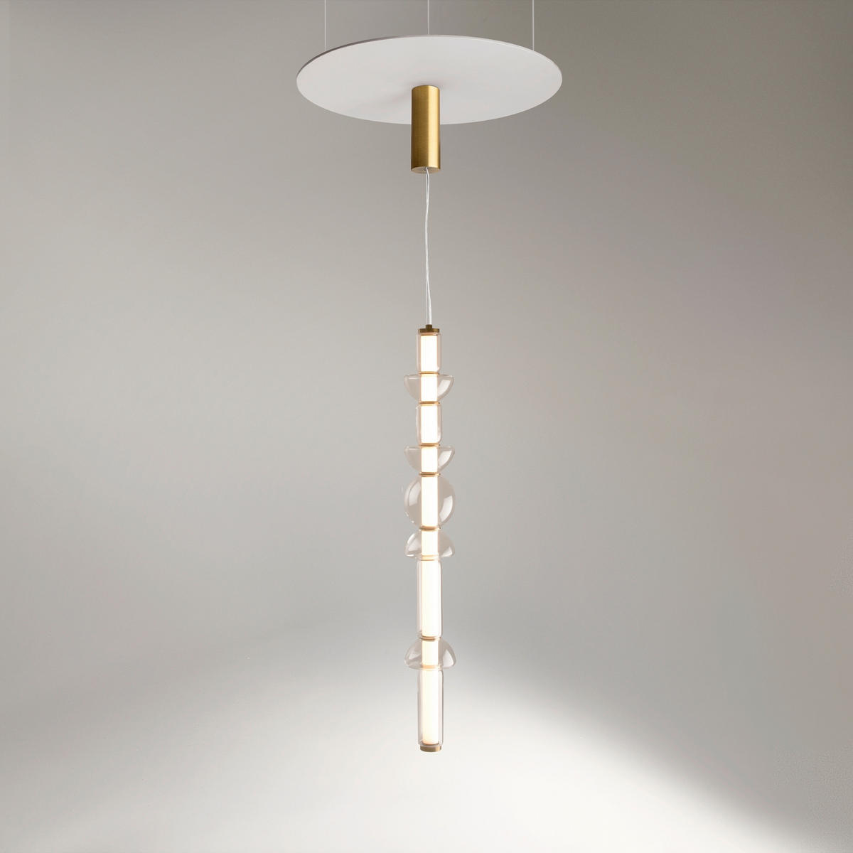 PENDELLAMPA Cosmo 98/137.5/16 cm  - mässingsfärgad, Design, metall (98/137.5/16cm) - MAYTONI