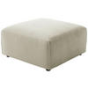 HOCKER Cord Sandfarben  - Sandfarben/Schwarz, Design, Kunststoff/Textil (80/71/80cm) - Pure Home Lifestyle