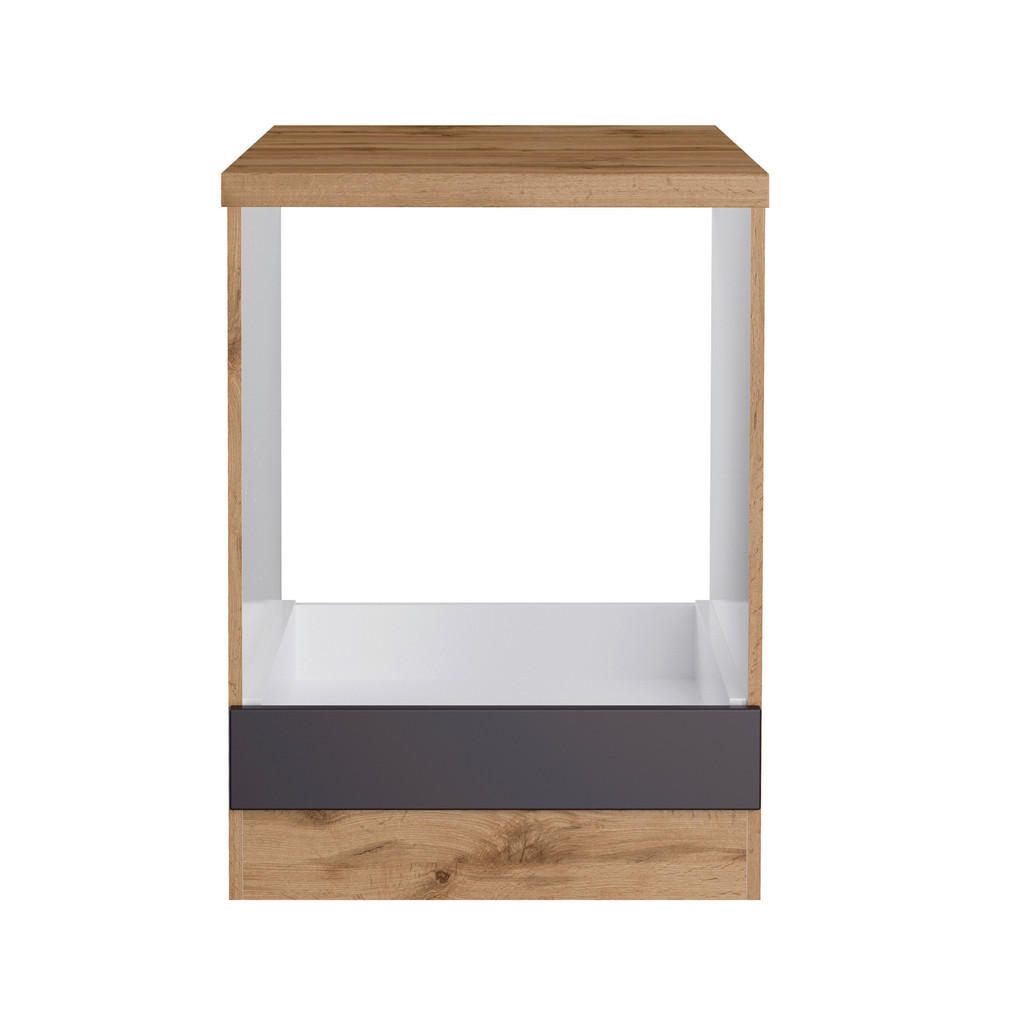 Thumbnail - Held Herdumbauschrank, Grau, Eiche Wotan, Holzwerkstoff, 60x86x60 cm, Küchen, Küchenmöbel, Küchenschränke, Geräteumbausc...
