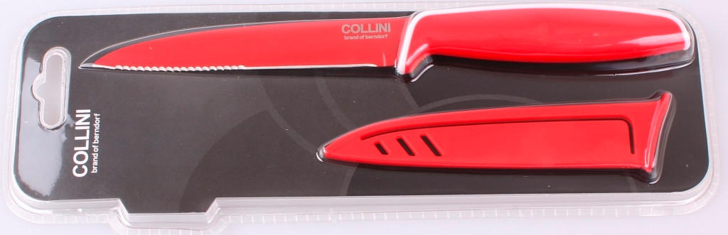 Cuțit Universal 12,7 cm cm  - roșu, Basics, plastic/metal (12,7 cmcm)