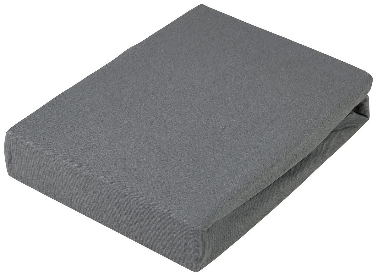 TOPPER-FIXLEINTUCH - Anthrazit, Konventionell, Textil (140/220cm) - Novel