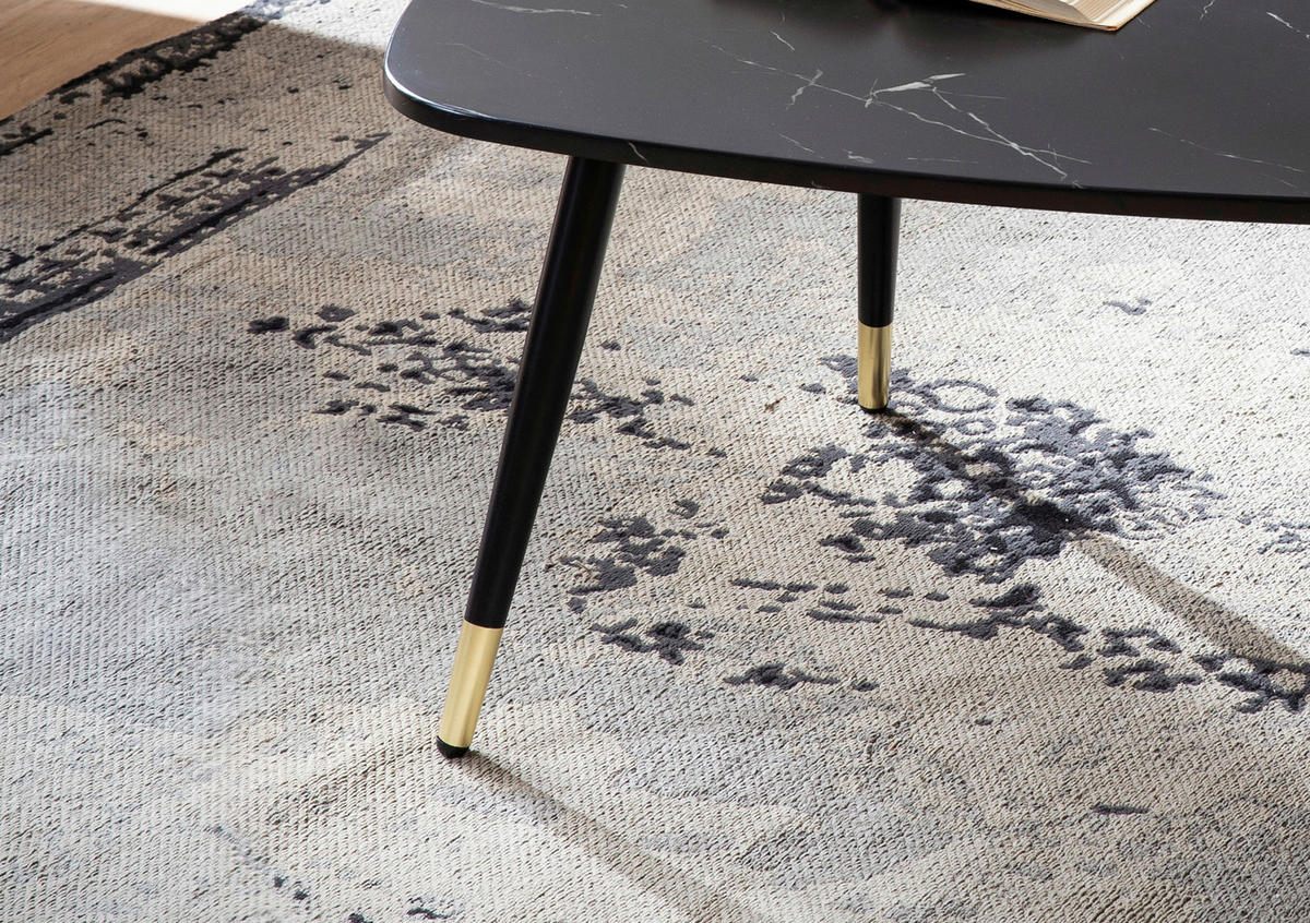 COUCHTISCH in Holzwerkstoff 90/60/41 cm  - Goldfarben/Schwarz, Design, Holzwerkstoff/Metall (90/60/41cm) - MID.YOU