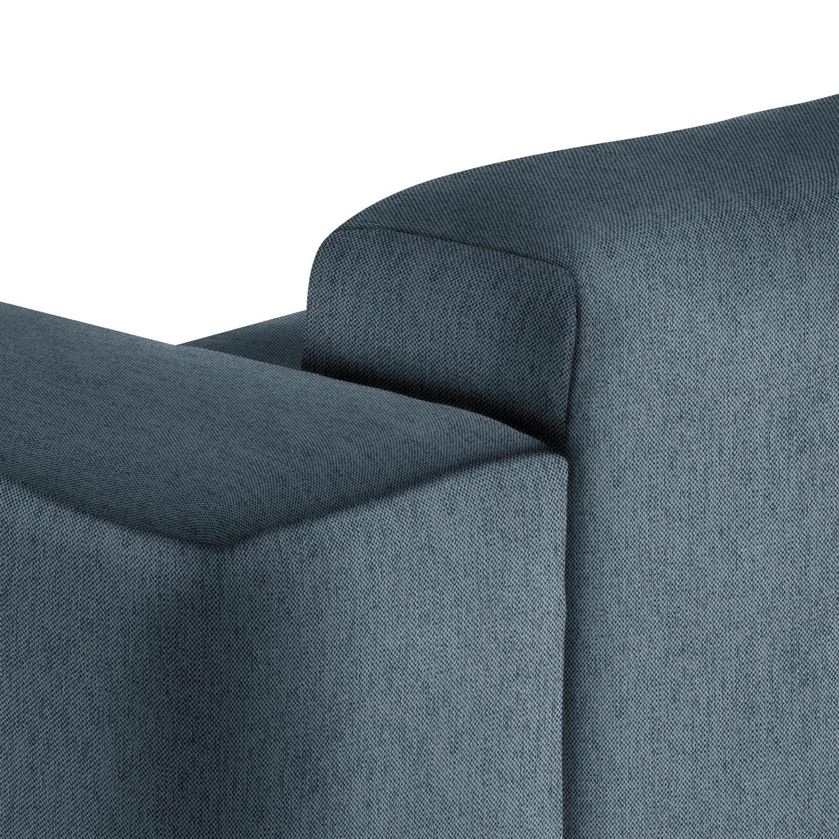 ECKSOFA Anthrazit Webstoff Rücken echt  - Anthrazit/Schwarz, Design, Kunststoff/Textil (171/290cm) - home24