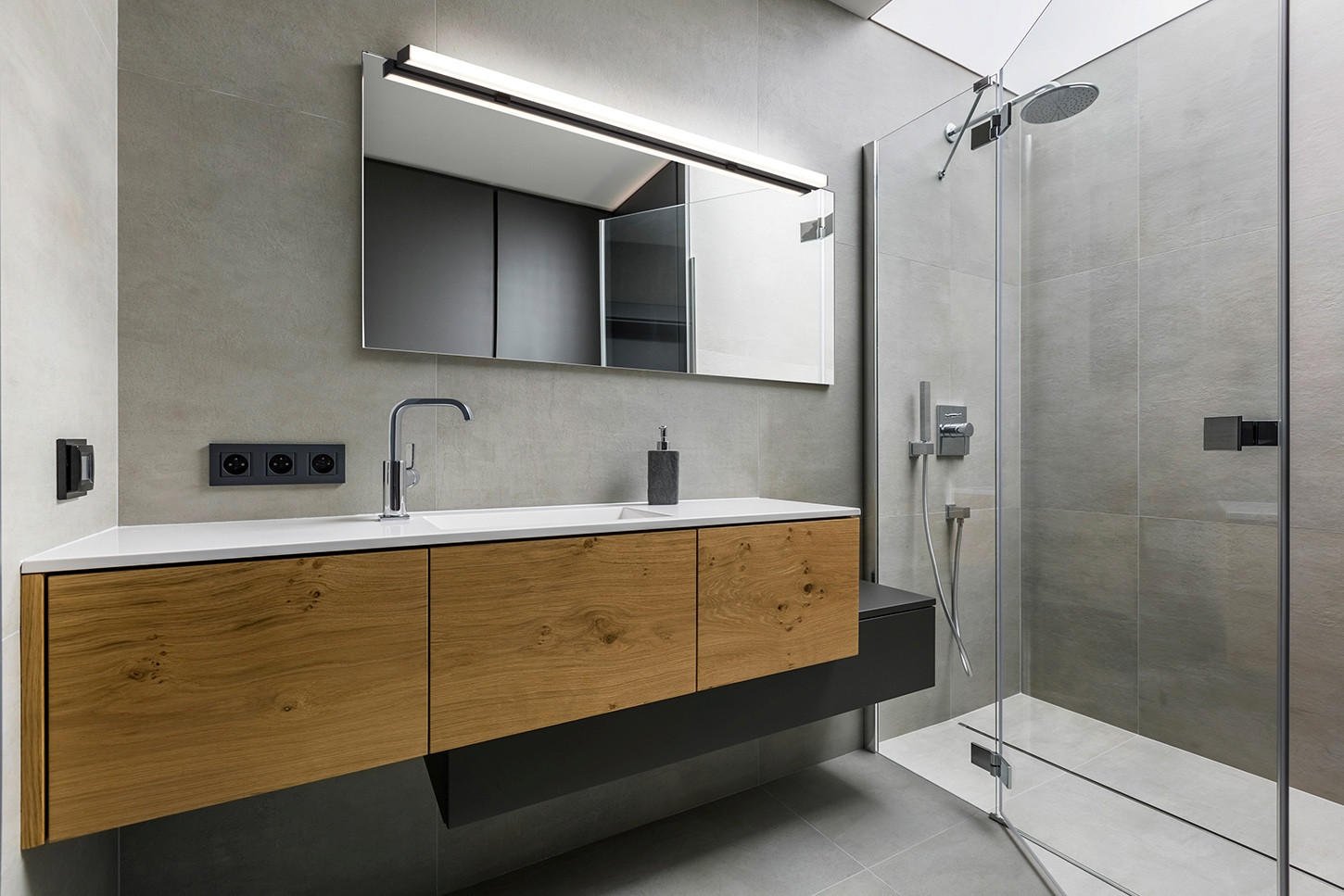 SPIEGELLEUCHTE Lado-S 2.5/90/4.0 cm   - Chromfarben, LIFESTYLE, Metall (2.5/90/4.0cm) - Helestra