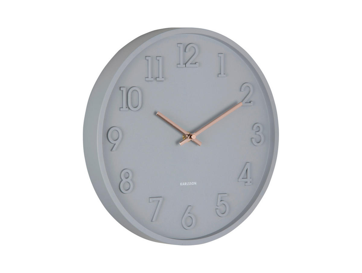WANDUHR  Dunkelgrau 30 cm  - Dunkelgrau, Basics, Kunststoff (30cm) - Karlsson