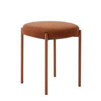 HOCKER Webstoff Terracotta  - Rostfarben/Terracotta, Basics, Textil/Metall (43,5/48/43,5cm) - Xora